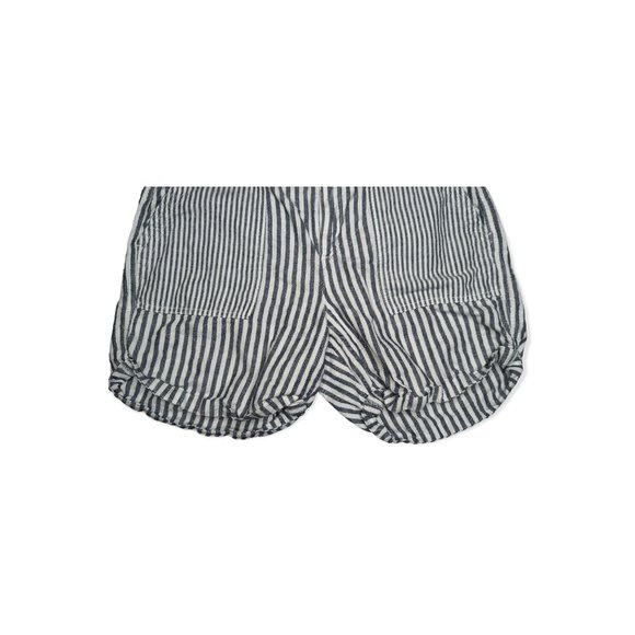 Gap Girlfriend Chino Regular Fit Blue & White Stripe Shorts Size 8 - Picture 4 of 10